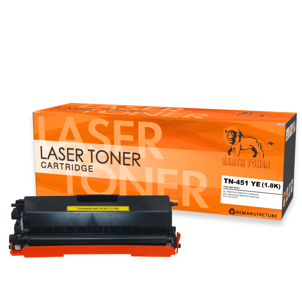 หมึกพิมพ์เลเซอร์ EARTH TONER รุ่น TN-451Y สีเหลือง