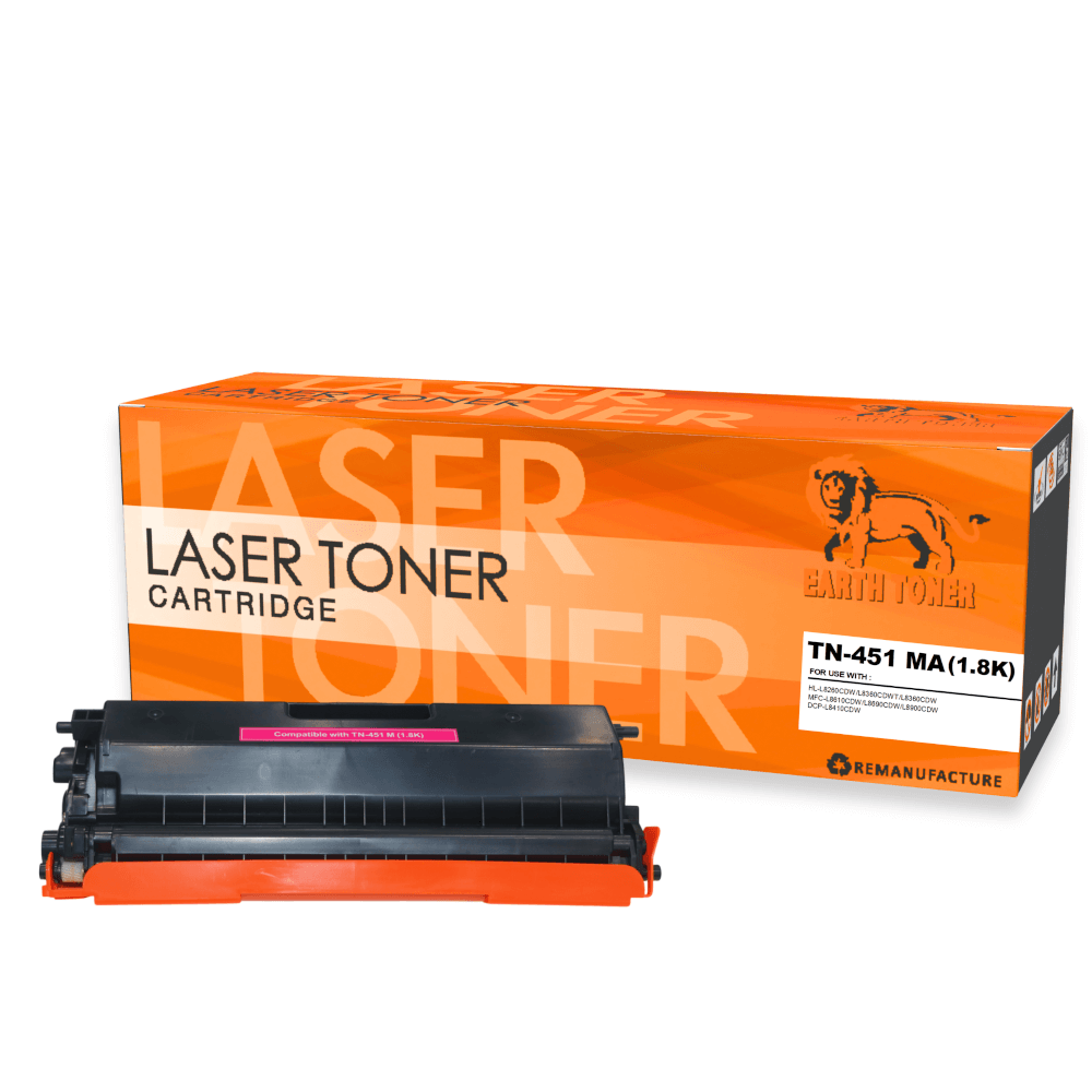 หมึกพิมพ์เลเซอร์ EARTH TONER รุ่น TN-451M สีแดง