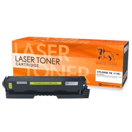 หมึกพิมพ์เลเซอร์ EARTH TONER รุ่น CTL-2000 Y สีเหลือง_0