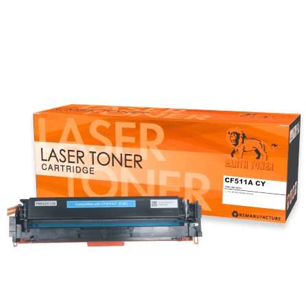 หมึกพิมพ์เลเซอร์ EARTH TONER รุ่น CF511A (204A) สีฟ้า_0