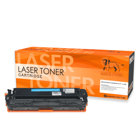 หมึกพิมพ์เลเซอร์ EARTH TONER รุ่น CE321A (128A) สีฟ้า_0