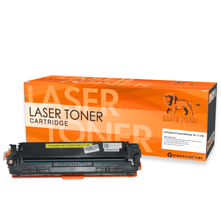 หมึกพิมพ์เลเซอร์ EARTH TONER รุ่น CE322A (128A) สีเหลือง_0