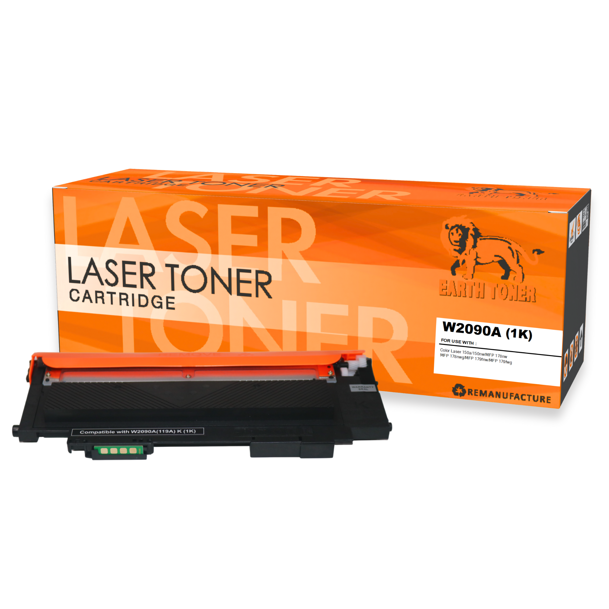 หมึกพิมพ์เลเซอร์ EARTH TONER รุ่น W2090A (119A) สีดำ_0