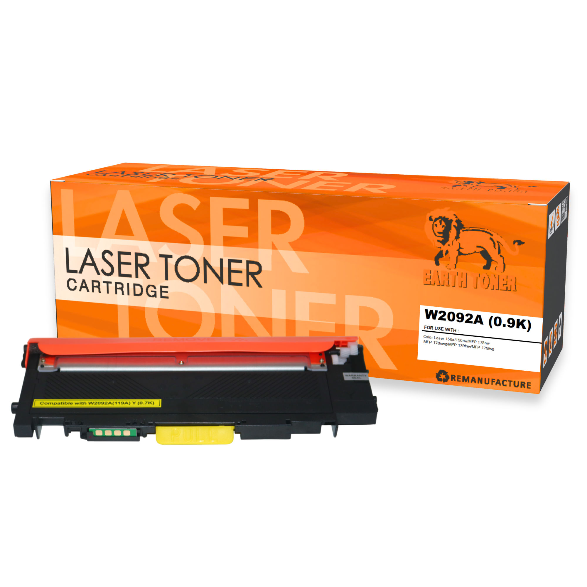 หมึกพิมพ์เลเซอร์ EARTH TONER รุ่น W2092A (119A) สีเหลือง_1