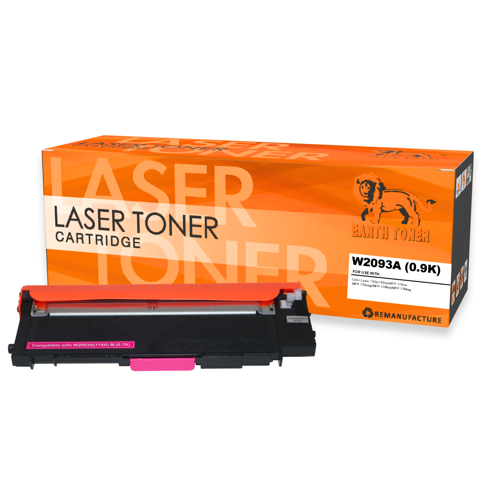 หมึกพิมพ์เลเซอร์ EARTH TONER รุ่น W2093A (119A) สีแดง_1