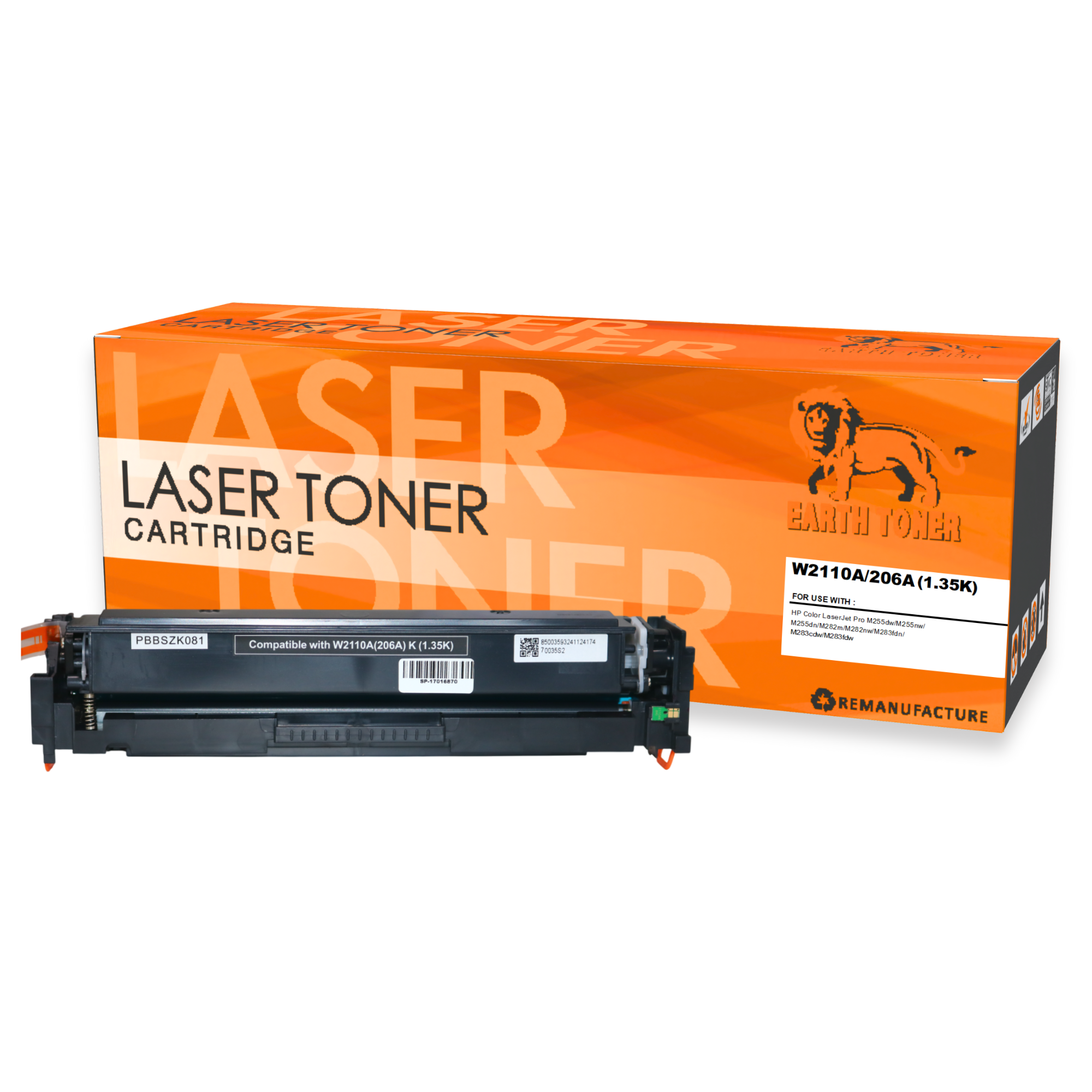 หมึกพิมพ์เลเซอร์ EARTH TONER รุ่น W2110A (206A) สีดำ_1