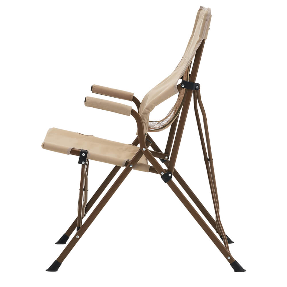 เก้าอี้สนาม LOGOS TRADCANVAS WORK BACK CHAIR สีเบจ