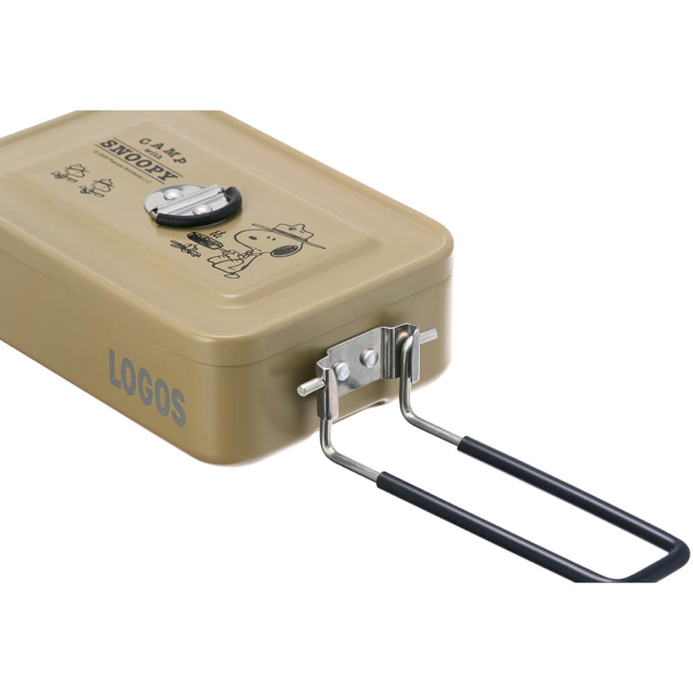 กระทะแคมป์ปิ้ง LOGOS MESS KIT SNOOPY (BEAGLE SCOUTS 50YEARS),สีเบจ