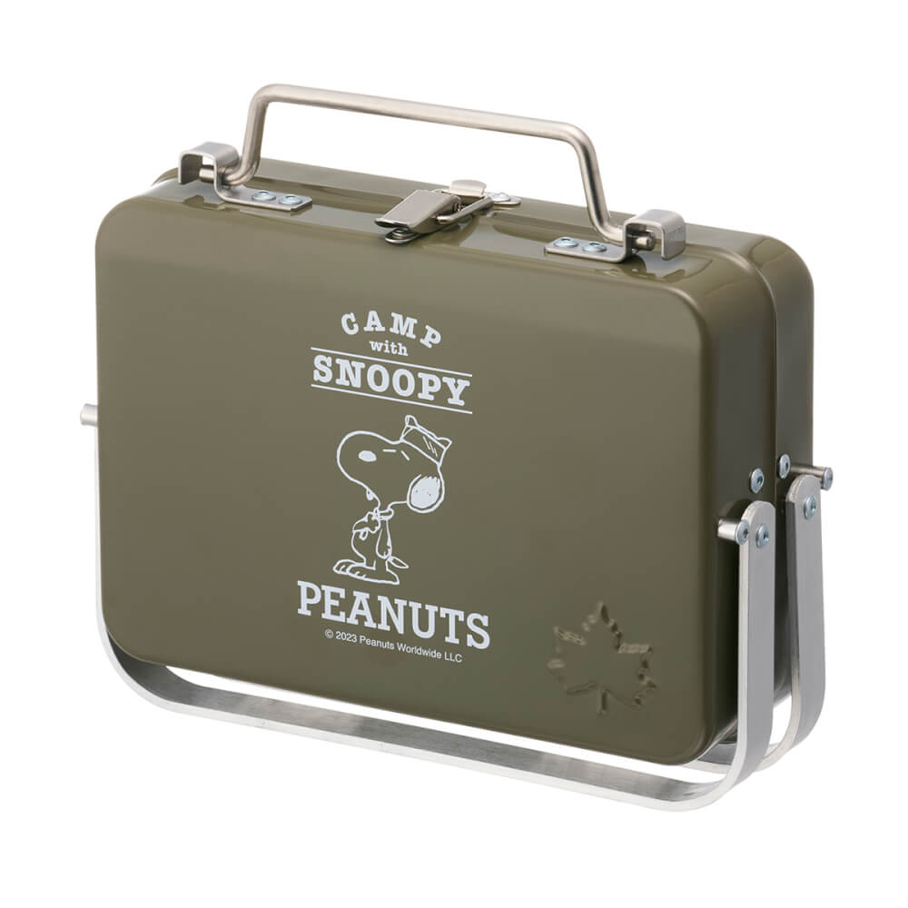 เตาถ่านบาร์บีคิว LOGOS SNOOPY (BEAGLE SCOUTS 50YEARS) ทรงกระเป๋า แบบพกพา_5