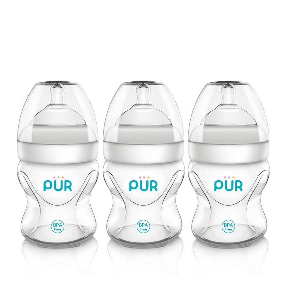ขวดนม PUR ADVANCED WIDE NECK ขนาด 5 ออนซ์/150 มล. (แพ็ค 3)_0