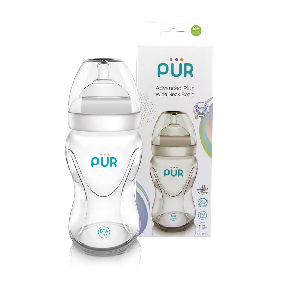ขวดนม PUR ADVANCED WIDE NECK ขนาด 8 ออนซ์/250 มล.