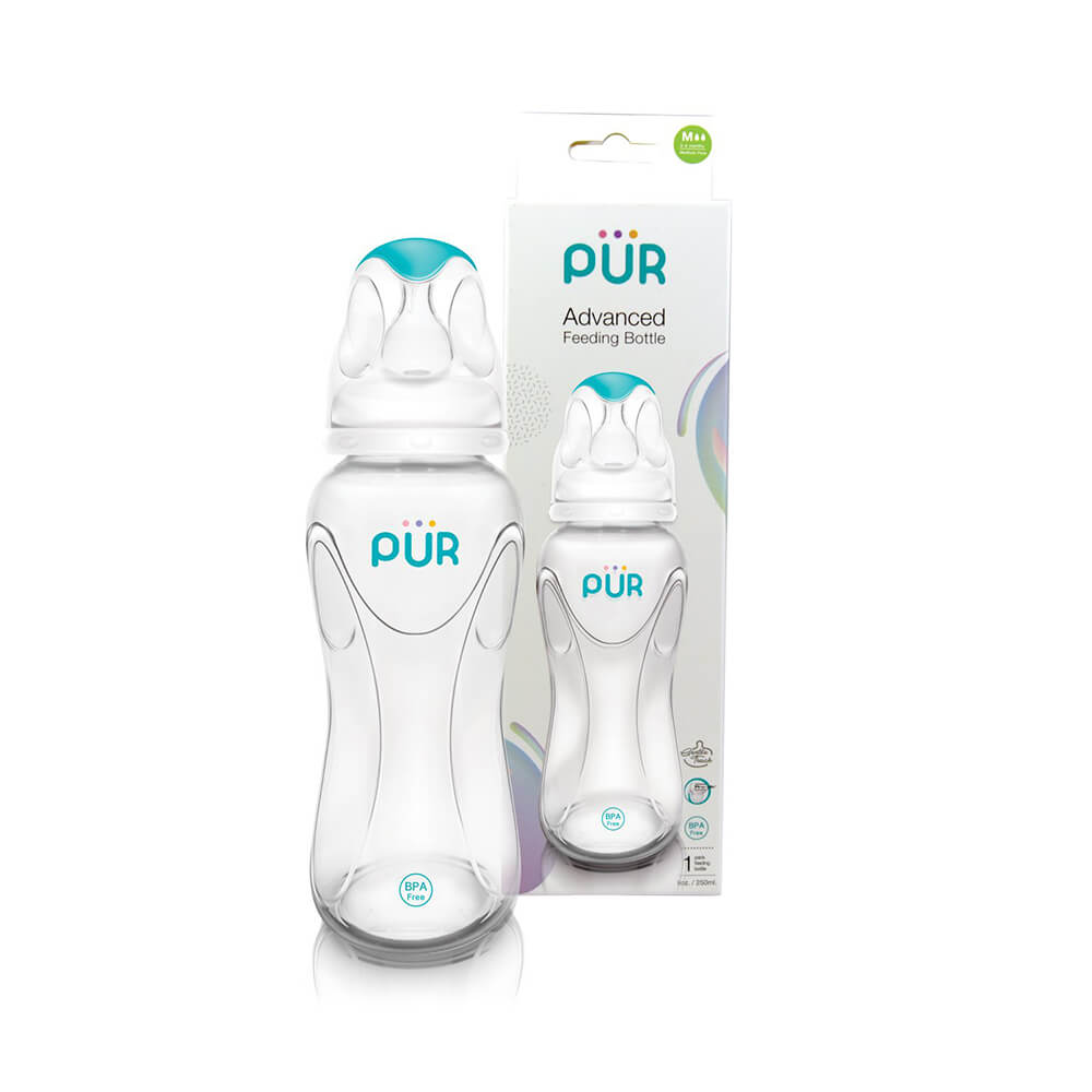 ขวดนม PUR ADVANCED SLIM NECK ขนาด 8 ออนซ์/250 มล.