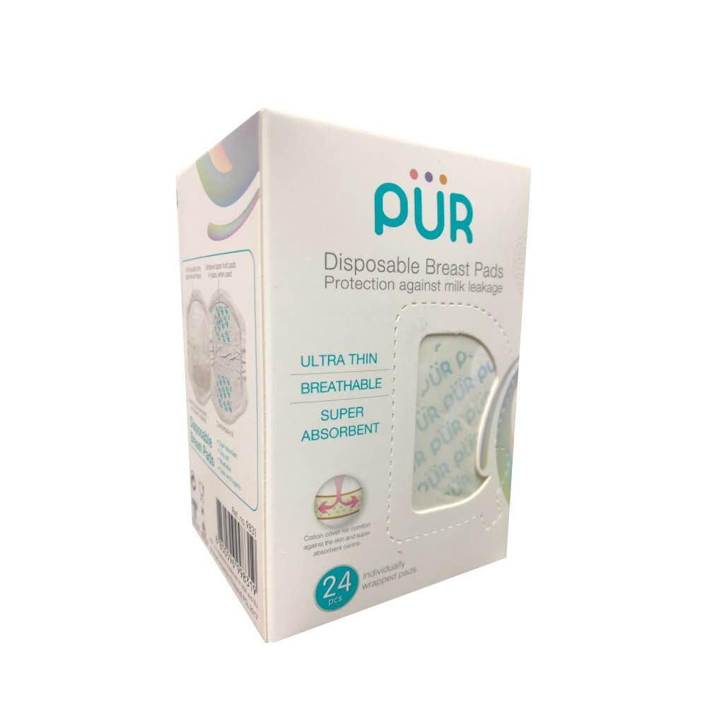 แผ่นซับน้ำนม PUR แบบใช้แล้วทิ้ง (24 ชิ้น)