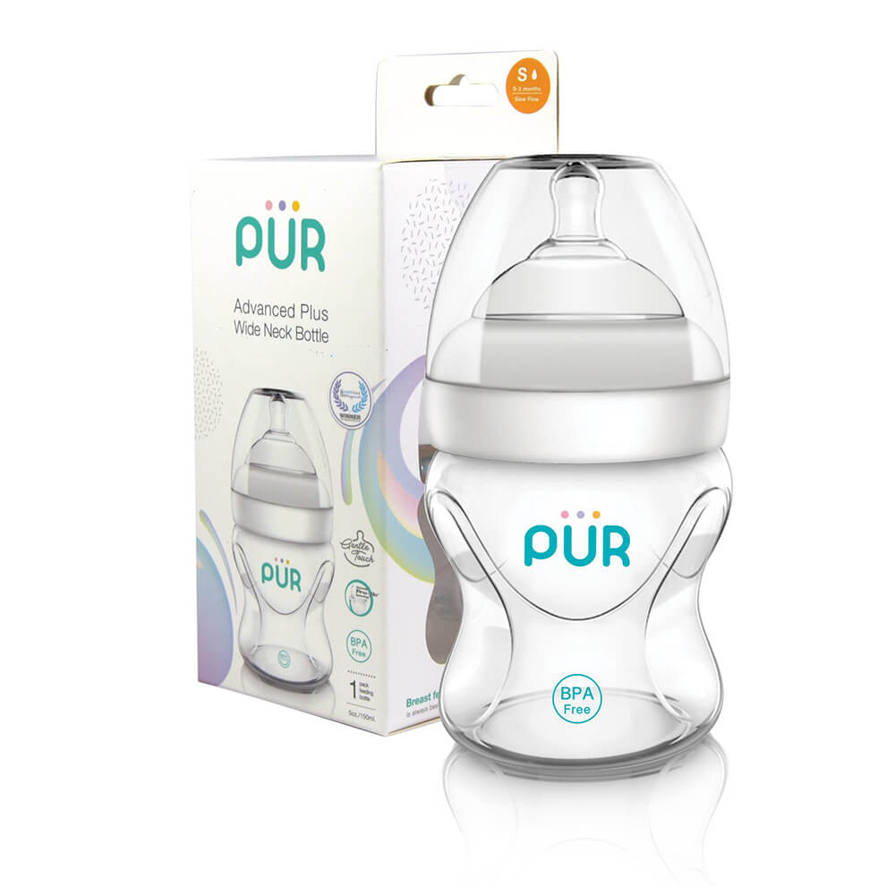 ขวดนม PUR ADVANCED WIDE NECK ขนาด 5 ออนซ์/150 มล.
