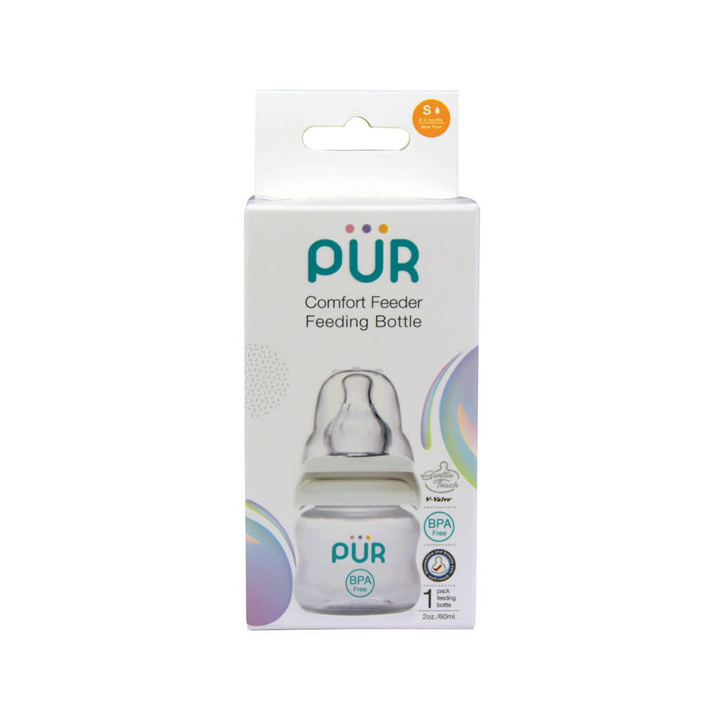 ขวดนม PUR ADVANCED SLIM NECK ขนาด 2 ออนซ์/60 มล.