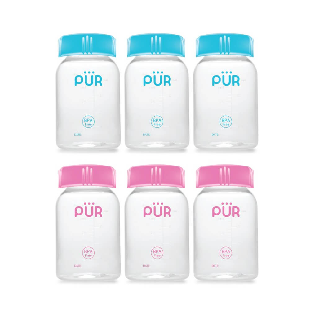 ขวดเก็บน้ำนม PUR สีฟ้า (แพ็ค 3)