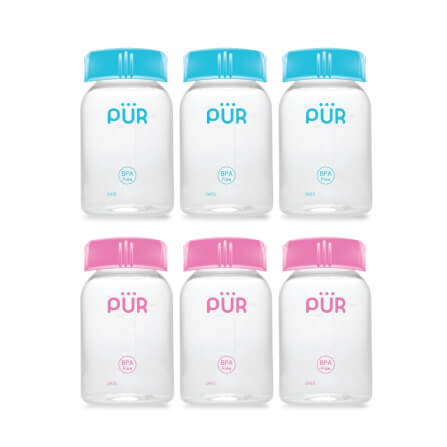 ขวดเก็บน้ำนม PUR สีชมพู (แพ็ค 3)_3