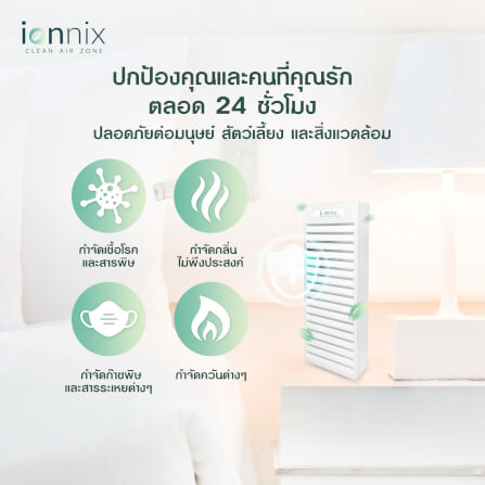 เครื่องฟอกอากาศ IONNIX GERM AND TOXIN ELIMINATOR FOR AIR AND VARIOUS SURFACES ครอบคลุมพื้นที่ 26-30 ตร.ม._6