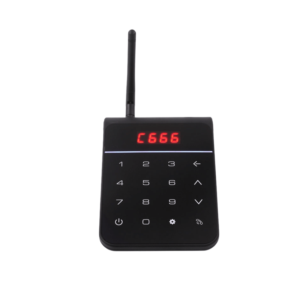 เครื่องเรียกคิวไร้สาย WORREX จำนวน 10 คิว รุ่น W-BCT8110 สีดำ