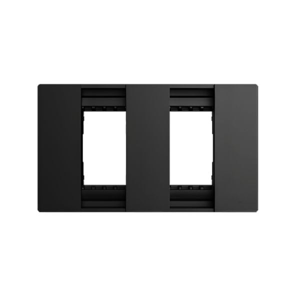 หน้ากาก 2 ช่อง GONEO รุ่น PIANO SONATA G25-K172-BLK สีดำ_0