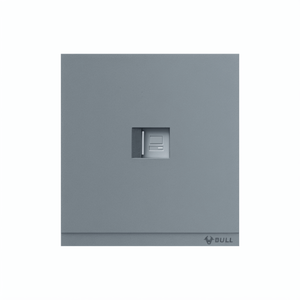 ชุดเต้ารับคอมพิวเตอร์ 1 ช่อง GONEO รุ่น PIANO OPUS ONE G67-T102-RGY สีเทา