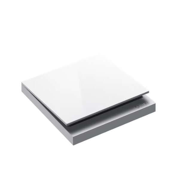 ชุดสวิตซ์ 1 ทาง 2 ช่อง GONEO รุ่น PIANO G27-K211-WH สีขาว