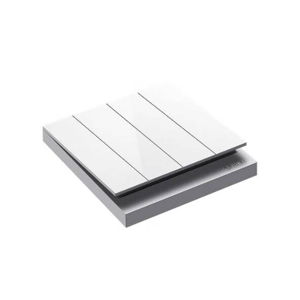 ชุดสวิตซ์ 1 ทาง 4 ช่อง GONEO รุ่น PIANO G27-K411-WH สีขาว_3