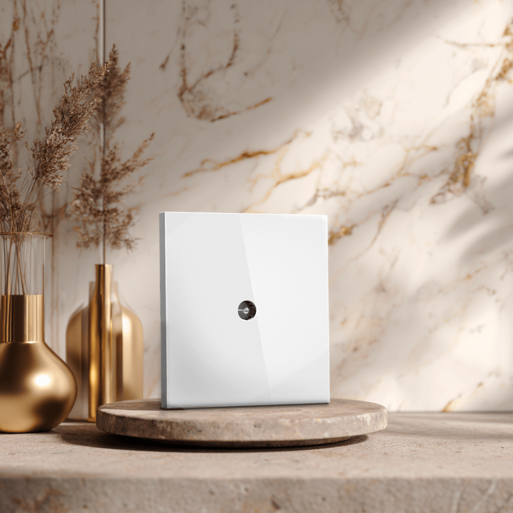 ชุดเต้ารับโทรทัศน์ 1 ช่อง GONEO รุ่น PIANO G27-T103-WH สีขาว_4