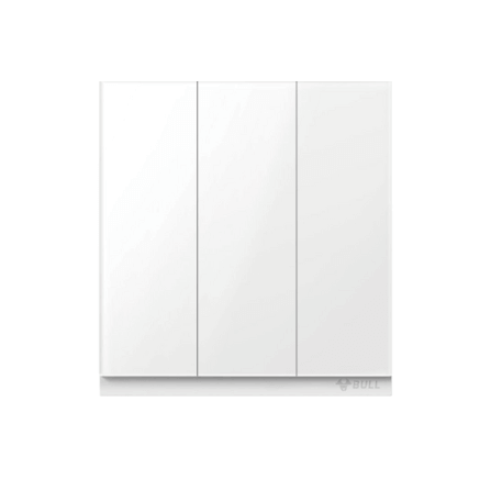 ชุดสวิตซ์ 2 ทาง 3 ช่อง GONEO รุ่น PIANO OPUS ONE G67-K312-DWH สีขาว_0