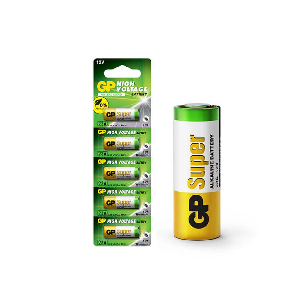 ถ่านอัลคาไลน์ GP BATTERY ALKALINE REMOTE NO.23AE X 5 ถ่านอัลคาไลน์สำหรับรีโมท 1 แพ็ค 5 ก้อน