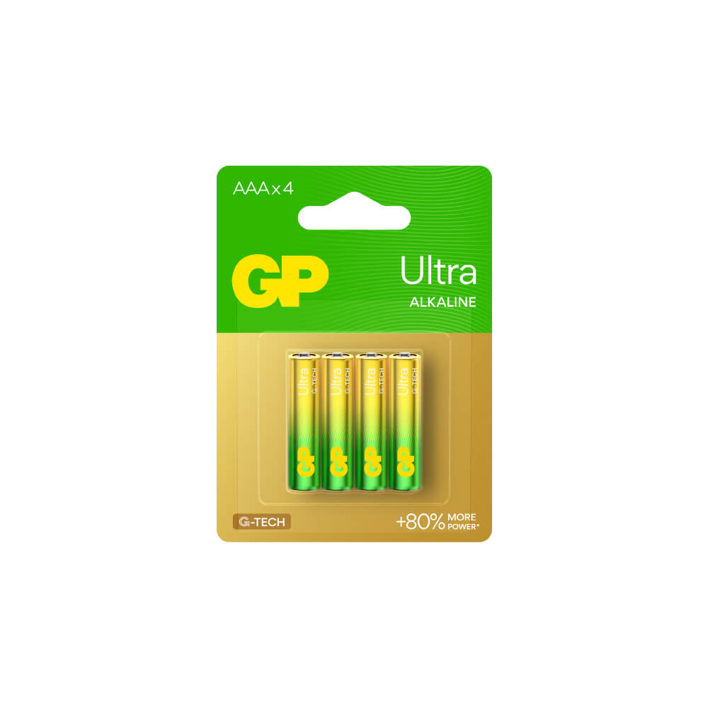 ถ่านอัลคาไลน์ GP BATTERY ULTRA ALKALINE AAA X 4 1 กล่อง (10 แพ็ค)_1