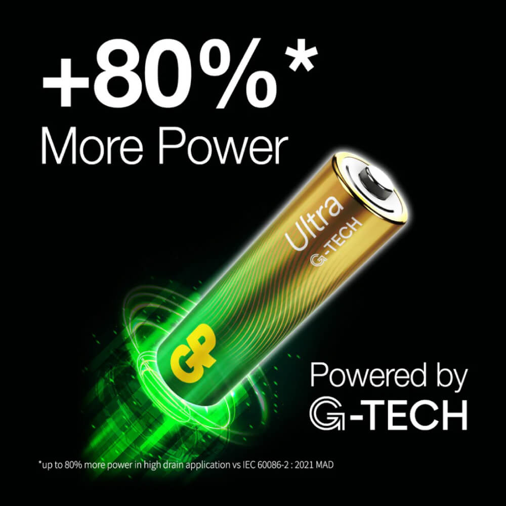 ถ่านอัลคาไลน์ GP BATTERY ULTRA ALKALINE AA 4+2 1 กล่อง (10 แพ็ค)_3