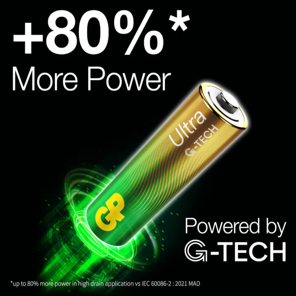 ถ่านอัลคาไลน์ GP BATTERY ULTRA ALKALINE AAA X 8 1 กล่อง (12 แพ็ค)