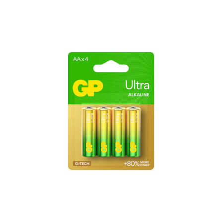 ถ่านอัลคาไลน์ GP BATTERY ULTRA ALKALINE AA X 4 1 กล่อง (10 แพ็ค)_0
