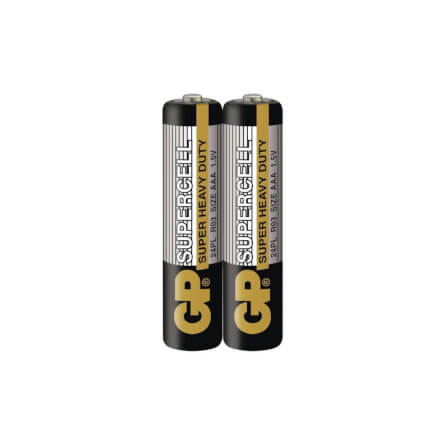 ถ่านคาร์บอนซิงค์ GP CABON ZINC SUPERCELL AAAX2 (1 กล่อง 20 แพ็ค)_2