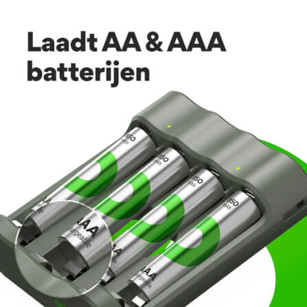 เครื่องชาร์จถ่าน GP BATTERY RECYKO B441 CHARGER + AA 4PCS 2100MAH BATTERY_3