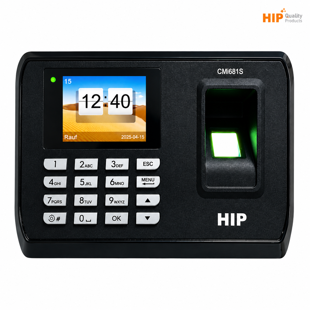 เครื่องสแกนลายนิ้วมือ HIP รุ่น CMI681S สีดำ