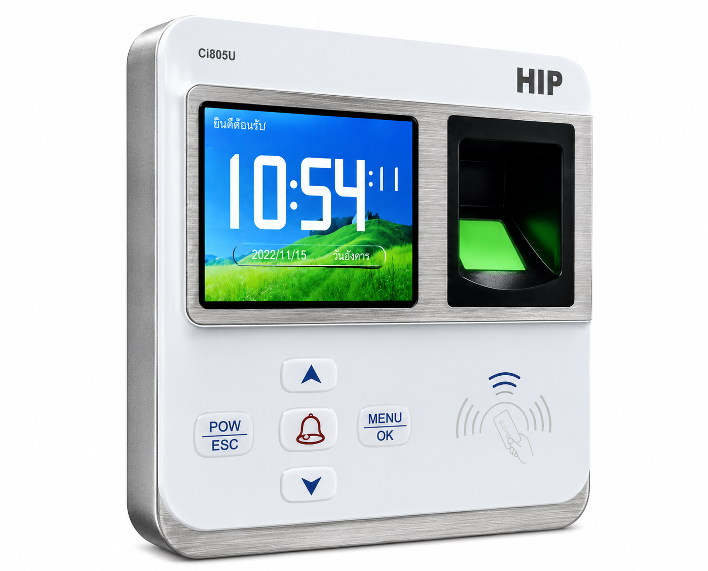 เครื่องสแกนลายนิ้วมือ 3000 USER HIP รุ่น CI805U สีขาว