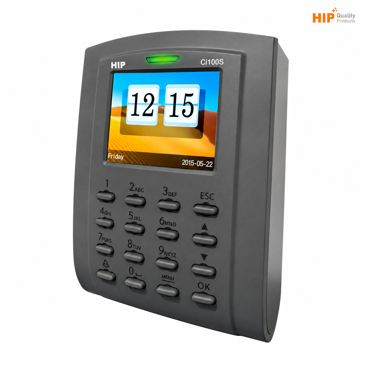 เครื่องทาบบัตร HIP รุ่น CI100S สีเทา_0