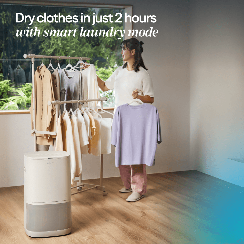 เครื่องลดความชื้นและเครื่องฟอกอากาศ BLUEAIR รุ่น D26I DEHUMIDIFIER+PURIFIER 2IN1 (เหมาะกับพื้นที่ 30-40 ตร.ม.)_4