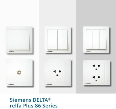 เต้ารับเดี่ยว 3 ขา SIEMENS สีขาว ขากลมแบน_4