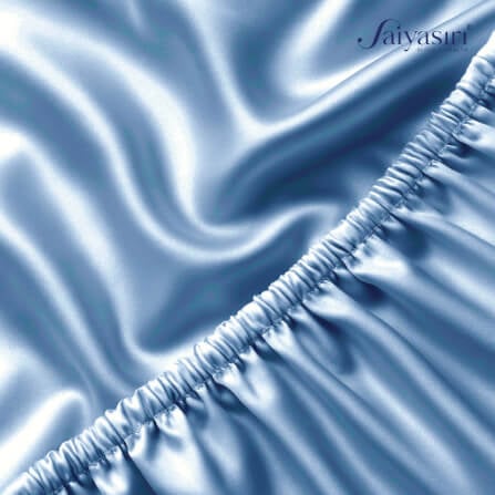 ผ้าปูที่นอน SAIYASIRI รุ่น SIGNATURE ขนาด 6 ฟุต  สี TIFFANY BLUE_2