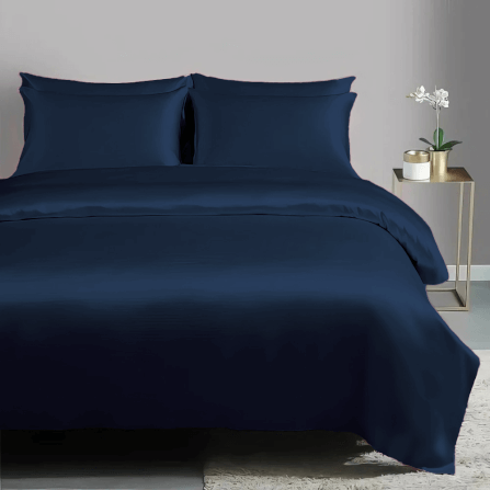 ผ้าปูที่นอน SAIYASIRI รุ่น SIGNATURE ขนาด 6 ฟุต  สี NAVY BLUE_5