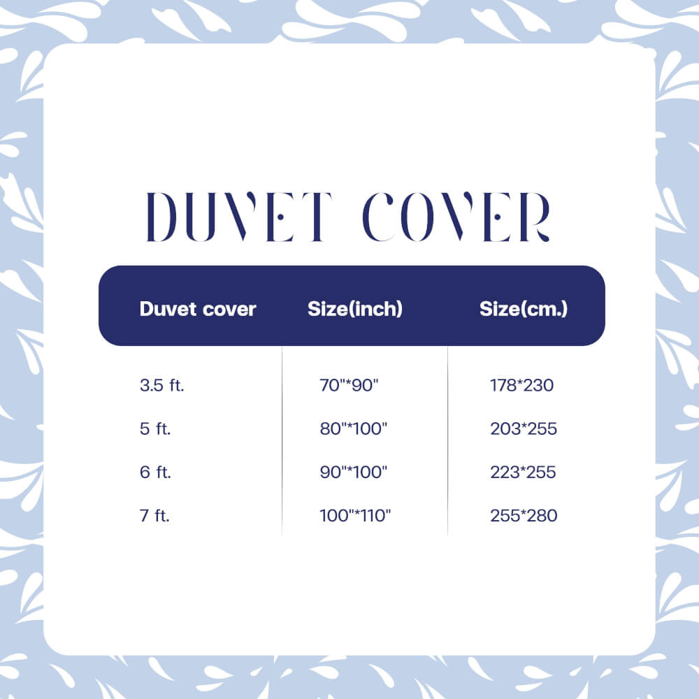 ปลอกผ้านวม SAIYASIRI รุ่น SIGNATURE ขนาด 3.5 ฟุต สี NAVY BLUE