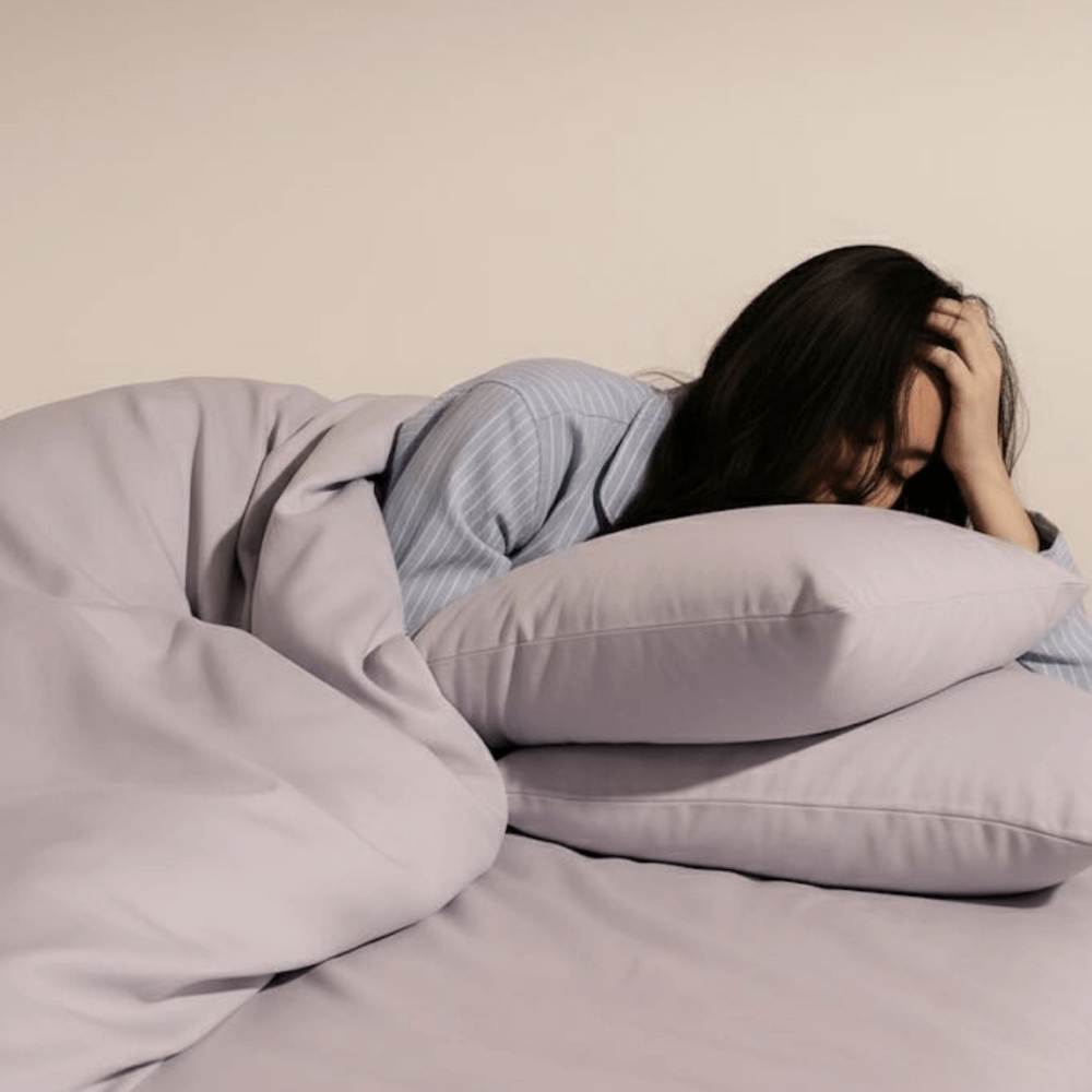 ชุดเครื่องนอน SAIYASIRI รุ่น SOMNA เซ็ต M ขนาด 5 ฟุต สี LILAC ASH