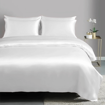 ปลอกผ้านวม SAIYASIRI รุ่น SIGNATURE ขนาด 6 ฟุต สี WHITE PEARL_6