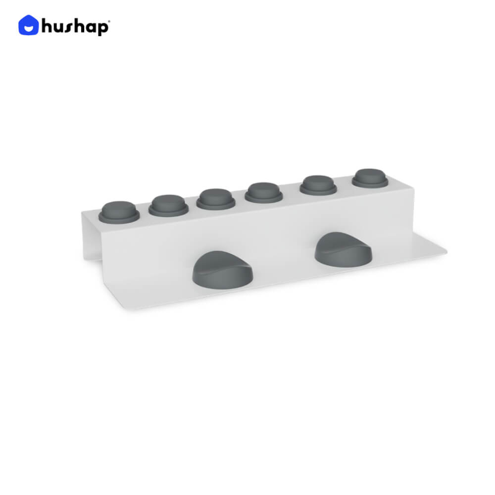 ที่วางไดร์ม้วนผม HUSHAP สีขาว เก็บหัวอุปกรณ์ได้ 6 หัว สำหรับ DYSON AIRWRAP HS01, HD05, HD08, HS09_0