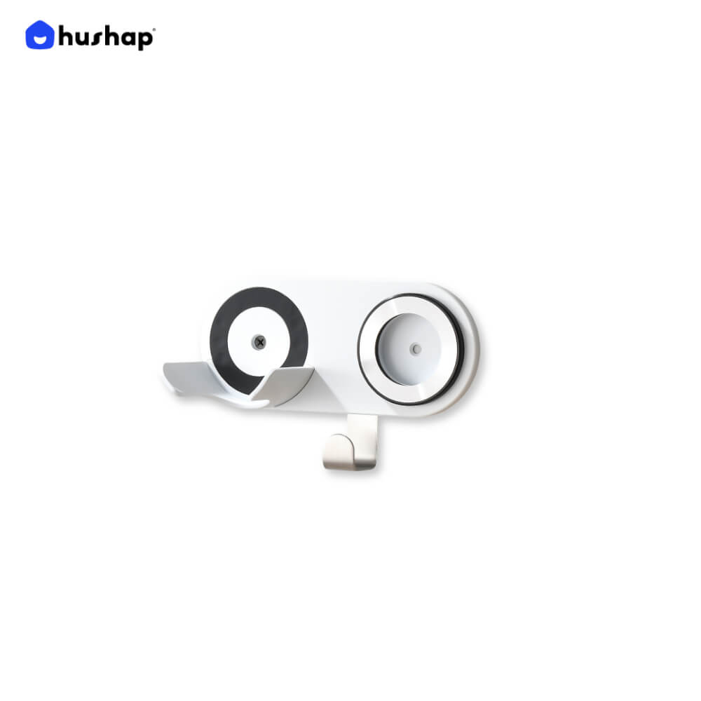 ที่วางไดร์เป่าผม แบบติดผนัง HUSHAP รุ่น BB-01 สีขาว สำหรับไดร์เป่าผมสากล, DYSON, DREAME, LAIFEN, FIYO, CONFU และ KAHEAL_10