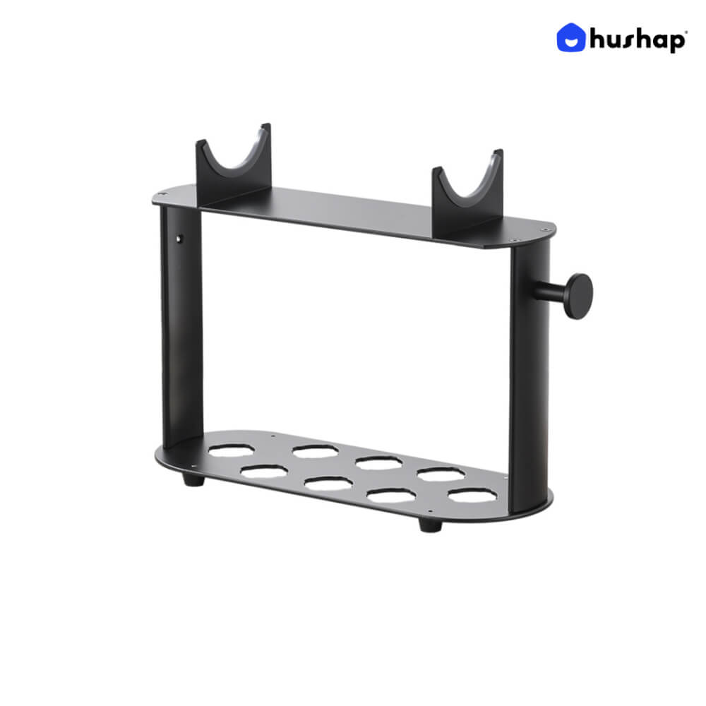 ที่วางไดร์ม้วนผม HUSHAP เก็บหัวอุปกรณ์ได้ 8 หัว สีดำ สำหรับ DYSON AIRWRAP HS01, HD05, HD08