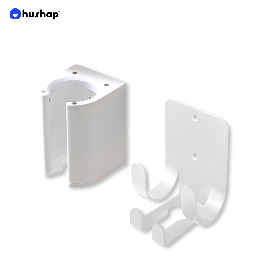 ที่วางไดร์เป่าผม แบบติดผนัง HUSHAP รุ่น BW-05C สีขาว สำหรับ DYSON AIRSTRAIT, AIRWRAP, CORRALE, SUPERSONIC